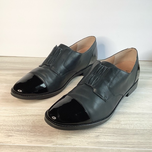 VIONIC Black Leather Loafer Jayla Slip-On Oxford Flats Academia Preppy Women 9.5 - Picture 14 of 15